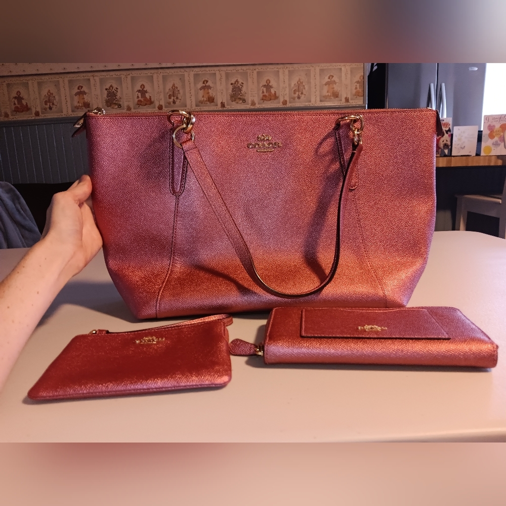 Coach Tote Bag, Wristlet & Wallet